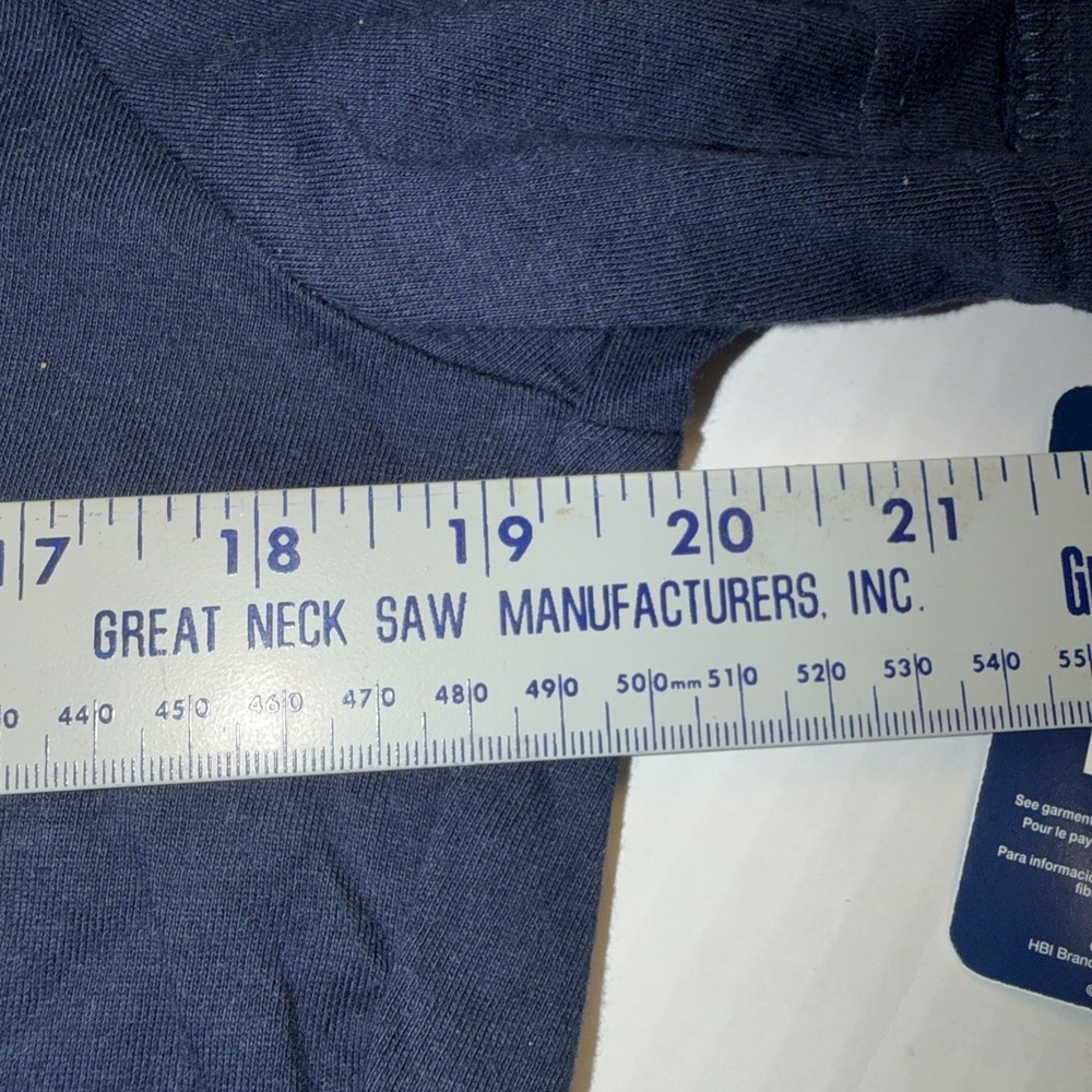 NWT Champion Reverse Weave Blue S Crew Neck T Shirt Navy Blue Embroidered Logo - Picture 6 of 7